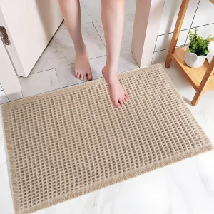 Factory Direct Bath Mat Polyester Towel Highly Absorbent Machine Washable Mat