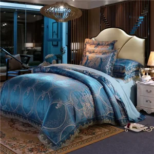 Factory Direct Bedsheet Duvet Cover Hotel Quilt Cover Lace Jacquard Bedding Set Duvet Cover Set
