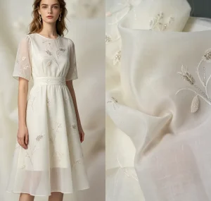 Factory Direct Breathable Woven Fairy Stripe Embroidery Fabric French Tulle Bridal Lace Beaded Sequin Bag Upholstery