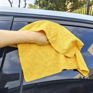Factory Direct Car Wash Towel Low Lint Compact Flat Pile Washable & Reusable Microfiber Towel for Car Cleaning Towel