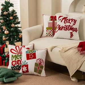 Factory Direct Christmas Sofa Throw Pillow Home Decor Customized Size Polyester BSCI Certified Available