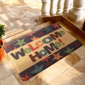 Factory Direct Custom Pattern Home Use Rug Door Mat Printing Thick PVC Material Anti Slip Welcome Entrance Doormat
