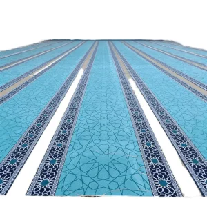 Factory Direct Custom Printed Nylon Polyester Fireproof Wall to Wall Broadloom Masjid Muslim Prayer Mosque Carpet Roll