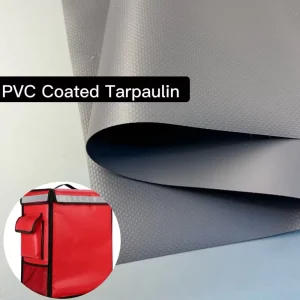 Factory Direct Durable Cold Resistant PVC Coated Vinyl Tarps 610gsm Waterproof PVC Tarpaulin Fabric for Food Delivery Bag