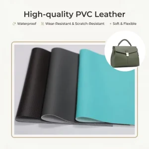 Factory Direct Embossed PVC Faux Leather Roll Waterproof Blackout Decorative Handbag Tote Sofa Use