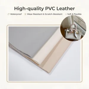 Factory Direct Fine Texture Uniform Color Soft Flexible Custom Faux PVC Leather for Bag
