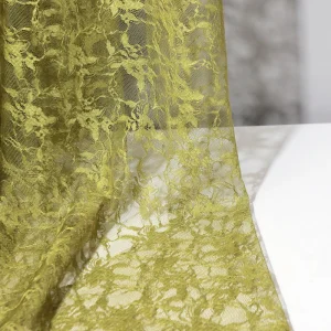 Factory Direct Floral Lace 100% Polyester Mesh Fabric Soft Lightweight Sheer for Wedding Dress Lingerie Girls Dress Decoration