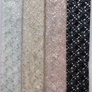 Factory Direct Heavy Bead Embroidery Lace Trim Mesh Fabric Bracelet Anti Mildew