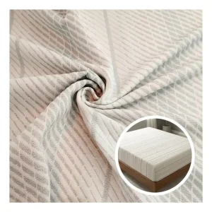 Factory Direct Jacquard Knitted Mattress Ticking Fabric Soft Breathable Anti Pilling Waterproof 100% Polyester OEM