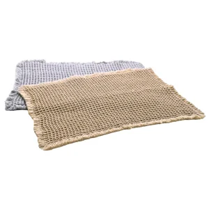 Factory Direct Luxury Anti slip Waterproof Bath Mat Modern Solid Color Checkered Waffle Pattern Bathroom Carpet