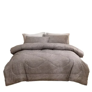 Factory Direct Luxury Printed Comforter Set Polyester Brushed Microfiber Bedding Edredon De Poliester