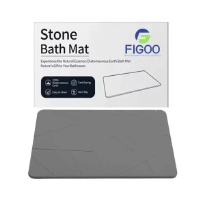 Factory Direct Luxury Wave Pattern Machine Made Diatomite Bath Mat Faucet Pad Absorbent Stone Mat for Bath Room