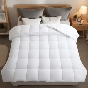 Factory Direct Modern All-season Quilted Microfiber Down Alternative Hypoallergenic Bed Comforter