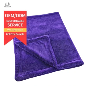 Factory Direct Multi-Purpose ASTM 1200Gsm Plain Dyed Car Detailing Drying Towel 1400gsm 1200gsm