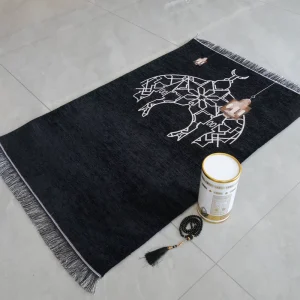 Factory Direct Muslim Prayer Mat Gift Sets 3Pcs Chenille Prayer Rug with Tasbih Beads & Gift Box Ramadan Eid Gifts