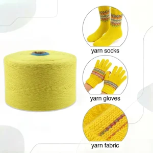 Factory Direct Ne 3.5s 32s Light Yellow 30% Cotton Spun Yarn Dyed T C Weaving Anti Bacteria Moisture Absorbent High quality