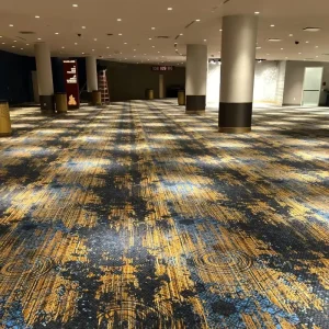 Factory Direct Nylon Wall to Wall Carpet Fireproof Wear Resistant Custom Design Free Sample for Hotel Lobby