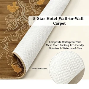 Factory Direct Nylon Wall to Wall Carpet Fireproof Wear Resistant Custom Design Free Sample for Hotel Lobby Distributor