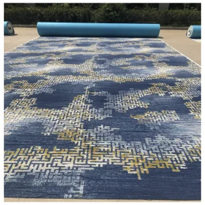 Factory Direct Polyester Printed Carpet for Hotel Hallway in Stock Luxury Wall-to-wall Carpets