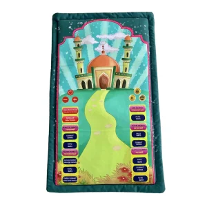 Factory Direct Price Ramadan Islamic Gift Electronic Interactive the Little Muslim Kids Prayer Rug Mat