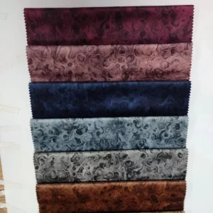 Factory Direct Printed 100% Polyester Woven Fabric Medium Weight Abrasion Resistant Plaid Sofa Fabric