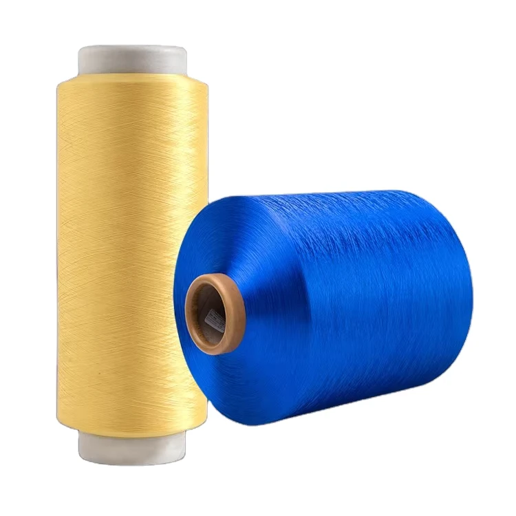 Factory Direct Sale 100% Polyester 75 Denier DTY Chenille Textile Sock Yarn Fabric Threads Eco Friendly Anti Bacteria Oeko Tex