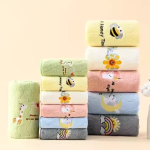 Factory Direct Sale Customizable Ultra fine Fiber Disposable Hand Towels Pure Color Luxurious Absorbent Quick Dry 70*140cm