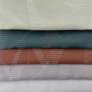 Factory Direct Sale Elegant Jacquard 100% Polyester Window Treatment Fabric High Density Drape Breathable 410GSM