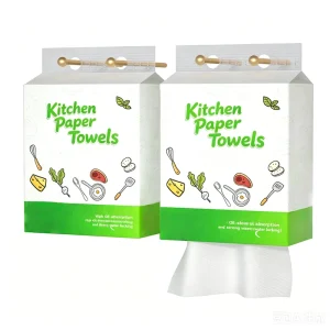 Factory Direct Sale Food Grade Eco Friendly Virgin Wood Pulp Kitchen Towel High Absorbent 2 Ply Kitchen Paper Towel