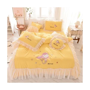 Factory Direct Sale High quality Cotton Bed Skirt Four piece Kids Bedding Sets