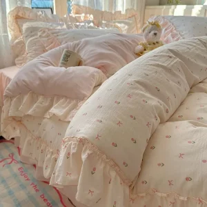 Factory Direct Sale Price Supply High Quality Four Pieces Bedding Sets Cotton Soft Duvet Cover Bed Sheet Pillowcase Sets