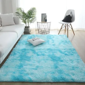 Factory Direct Sale Soft Non-slip Pile Height Rug Solid Color Fluffy Shaggy Plush Carpet Fur Shaggy Rug