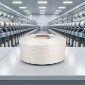 Factory Direct Sales 100%Recycled Polyester FDY Raw White 100D 144F Yarn with OEKO GRS Certificate