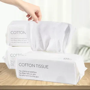 Factory Direct Sales Disposable Promotional Facial Towel Rolls Cotton Facial Tissue for Home and Office