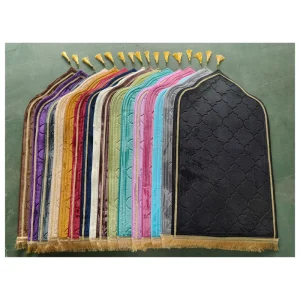 Factory Direct Sales Muslim Embossed Worship Blanket Prayer Mat Islamic Prayer Rug