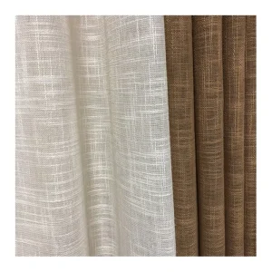 Factory Direct Sales Solid Color Luxury Style Lightweight 100% Polyester Sheer Curtain Fabric for Home Textile Lining & Bag