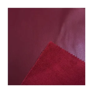 Factory Direct Sales of 300GSM PU Edge Wrapped Suede Fabric Plain Warp 100% Polyester Sofas Furniture Clothing Fabrics
