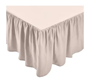 Factory Direct Selling Basics Ruffled Bed Cover Skirt Waterproof Machine Washable Bed Skirt Anti dust Queen Size Skirt
