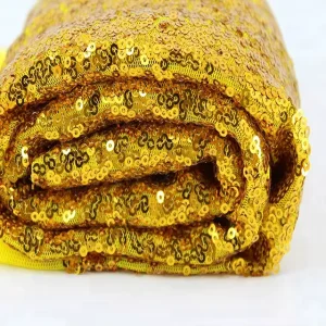 Factory Direct Sequin Embroidery Fabrics Home Textile Gold Sequin Fabric From China