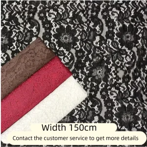 Factory Direct Supplier Supports Custom Brocade Cotton Lace Fabric Patterns Colored Lace Fabrics and Dress Materials From China
