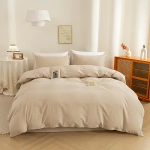 Factory Direct Supply 100% Cotton Duvet Cover Set Solid Duvet Cover Set Classic Duvet Covers Set Cotton for Farmhouse