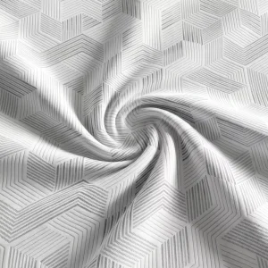 Factory Direct Supply Geometric Design Knitted Jacquard Flame Resistance Pillow Fabric Mattress Ticking Fabric