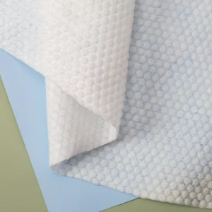 Factory Direct Supply Plain Dyed 100% Viscose Spunlace Nonwoven Fabric Breathable Moisture-Absorbent Skin-Friendly Dot Cross Wet