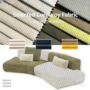 Factory Direct Supply Plain Dyed Knitted Linen Cotton Challie Fabric Medium Weight 270gsm Sofa Curtains Covers Cushions