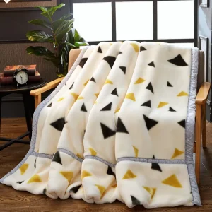 Factory Direct Supply Super Soft Cozy Rich Textures Luxury Raschel Throw Blanket