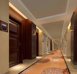 Factory Direct Supply Wall to Wall Nylon Carpet Fireproof Sound Absorb Custom Art Free Sample for Hotel Distributor