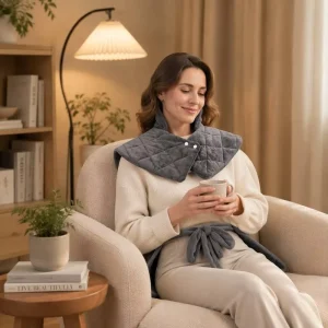 Factory Direct Weighted Thermal Shawl Neck Shoulder Back Overheat Protection Massage Relief Custom Size Four Seasons Use
