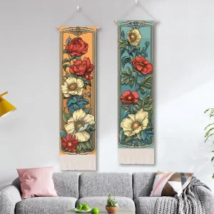 Factory Direct Woven Custom Wall Tapestry Fabric Hanging Decoration Personalized Printing for Wedding Diwali Birthday Easter