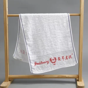 Factory Directly Good Morning Compressed Knitted Cotton Face & Hand Towel for Adults Plain Hotel Use