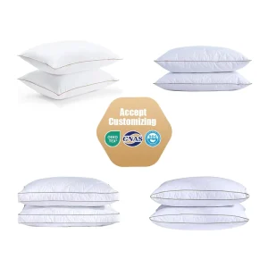 Factory Directly Goose Down Pillow Core Hotel Down Feather Pillow Inner Home White Duck Down Feather Pillow Inner Insert